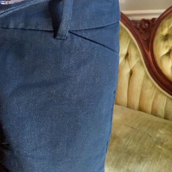 Mossimo, dark-wash denim in color but more of a cloth like material. Women’s 8. - Picture 4 of 6